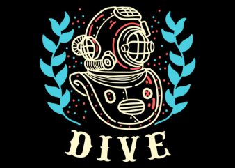 dive tshirt design