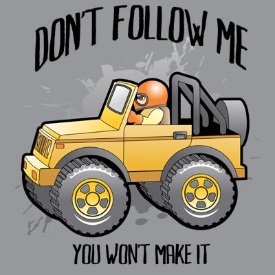 Dont follow me vector t-shirt design template