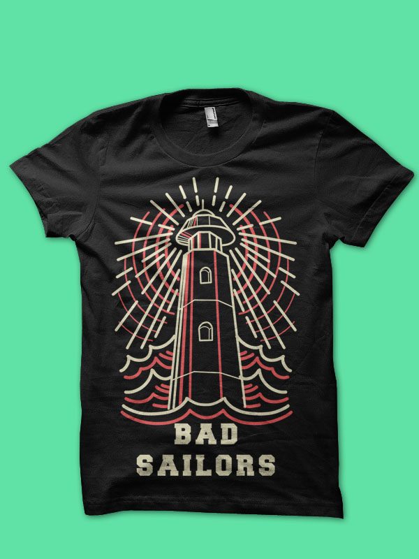 bad sailors tshirt design commercial use t shirt designs