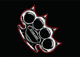 Knuckle red buy t shirt design artwork