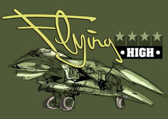 FLYING HIGH t shirt design to buy