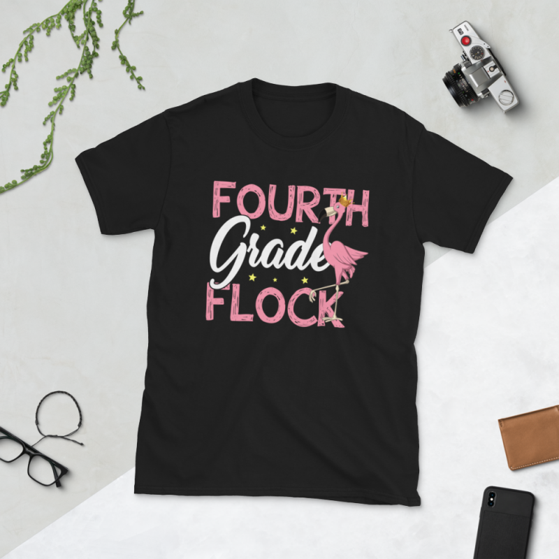 Back to School – Fourth grade – Custom psd file, font and png tshirt designs for merch by amazon