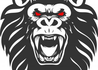 Lion Kong tshirt design template