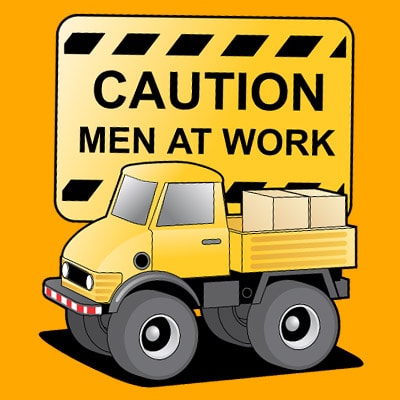 Man at work tshirt design vector