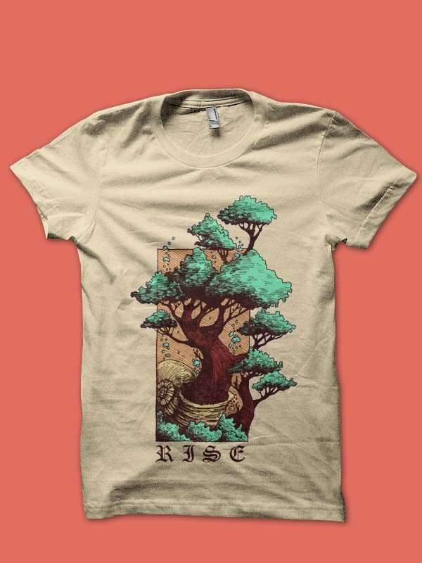 RISE t-shirt design t shirt designs for printful