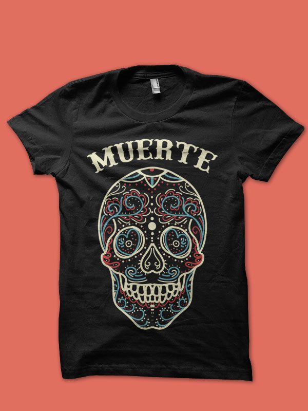los muertos tshirt design t shirt design png