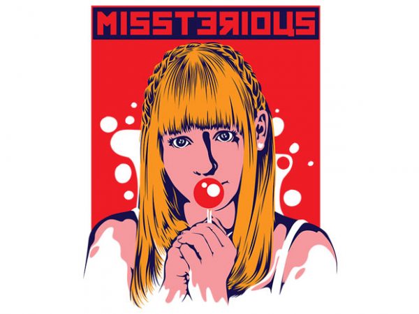 Miss terious t shirt design for purchase