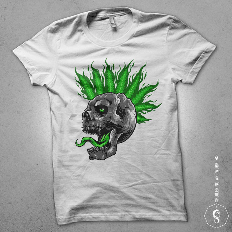 glowing skull Graphic t-shirt design vector shirt designs