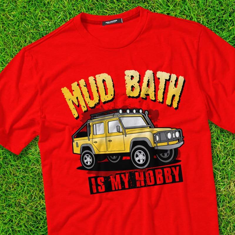 MUD BATH tshirt design for sale
