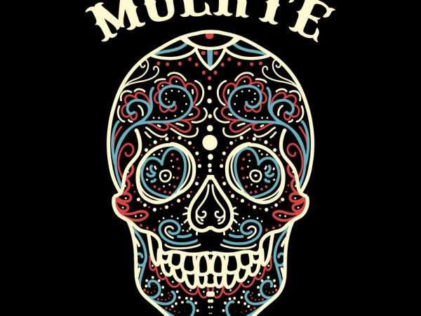 Los muertos tshirt design