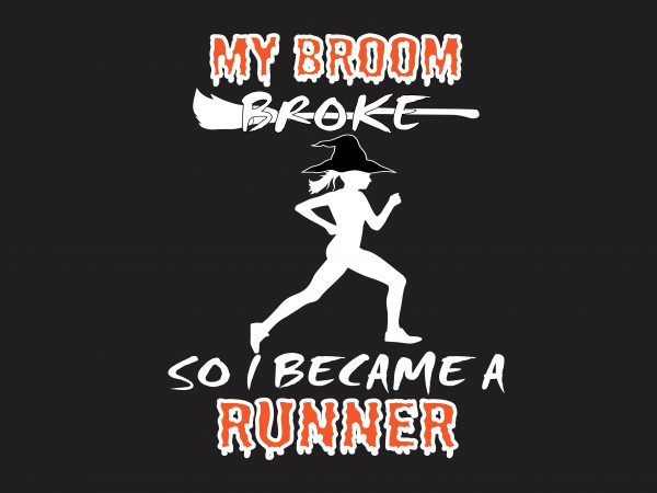 My Broom Broke tshirt design vector My Broom Broke tshirt design vector