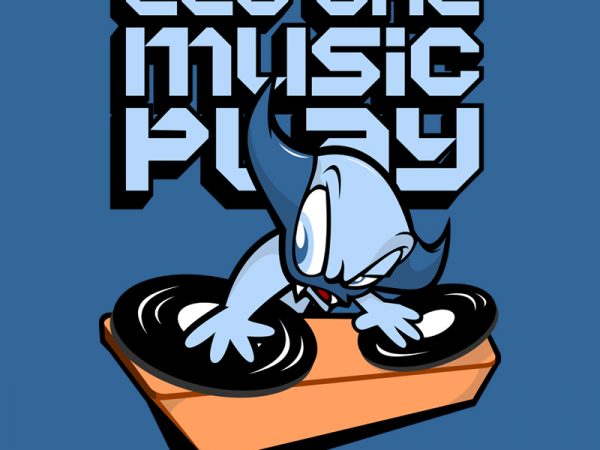 Let the music play buy t shirt design
