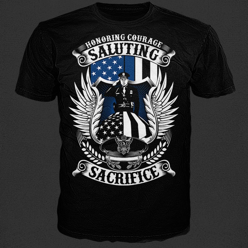 Police week t shirt design for sale - Buy t-shirt designs