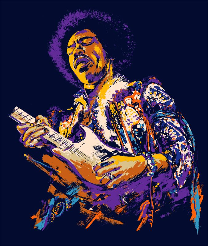 PURPLE HAZE vector shirt designs