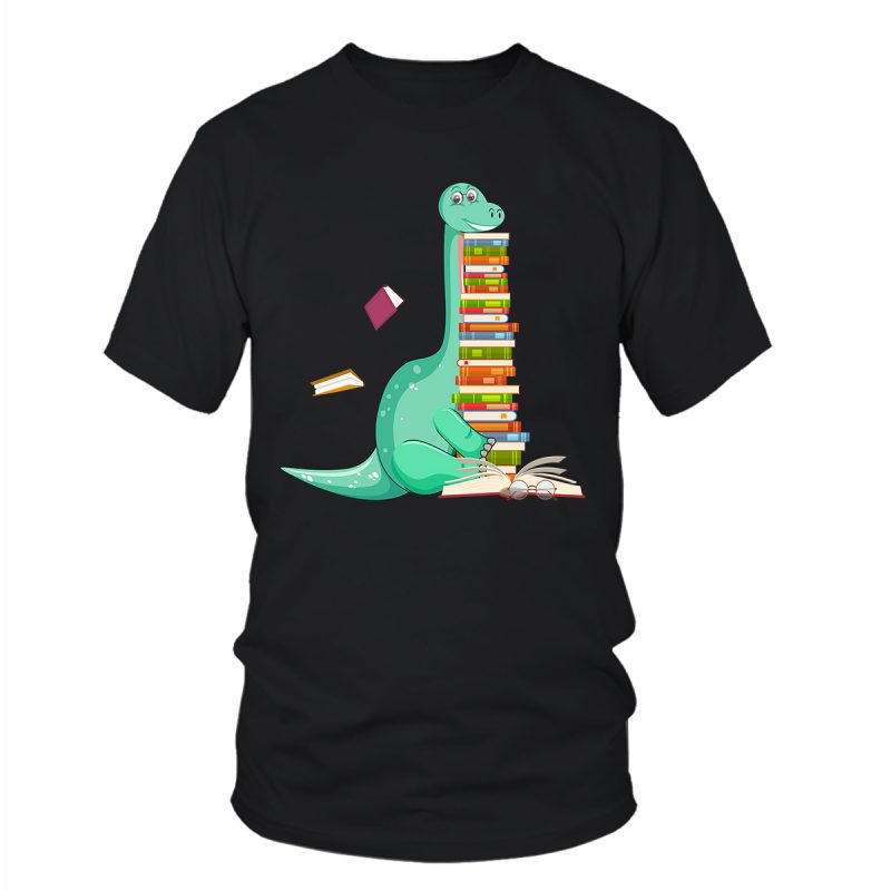 Reading png file – Dinosaur reading book tshirt-factory.com