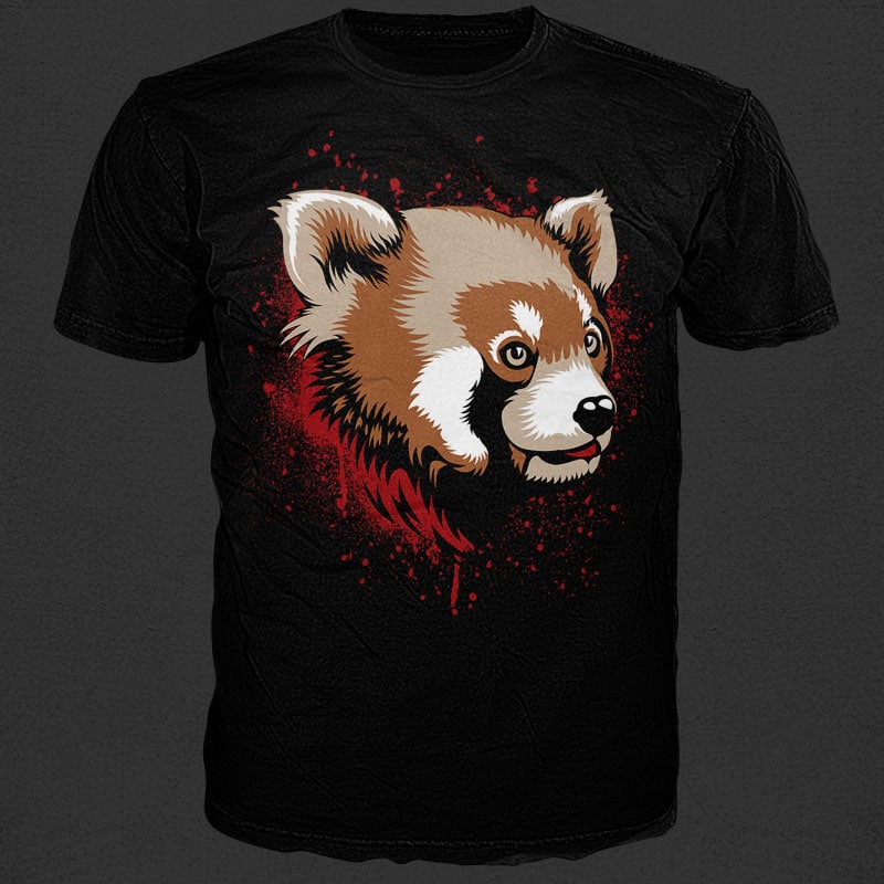 Red Panda vector shirt designs