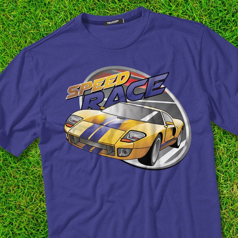 SPEED RACE t shirt designs for merch teespring and printful