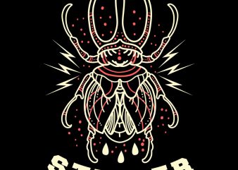 stinger beetle tshirt design