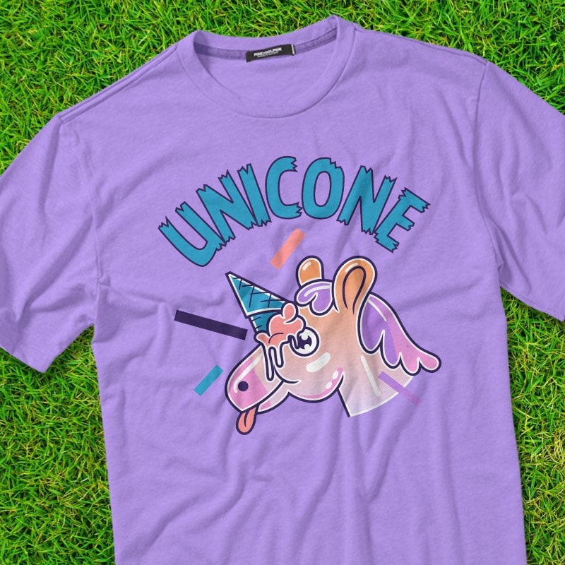 UNICONE t shirt designs for merch teespring and printful