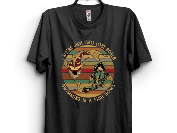 Retro fish t shirt design for sale Retro fish t shirt design for sale