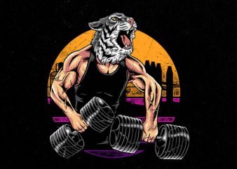 tiger gym Graphic t-shirt design