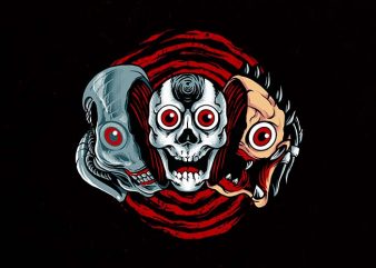 double slasher Graphic t-shirt design