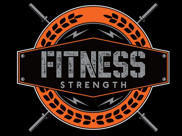 Fitness vector t-shirt design