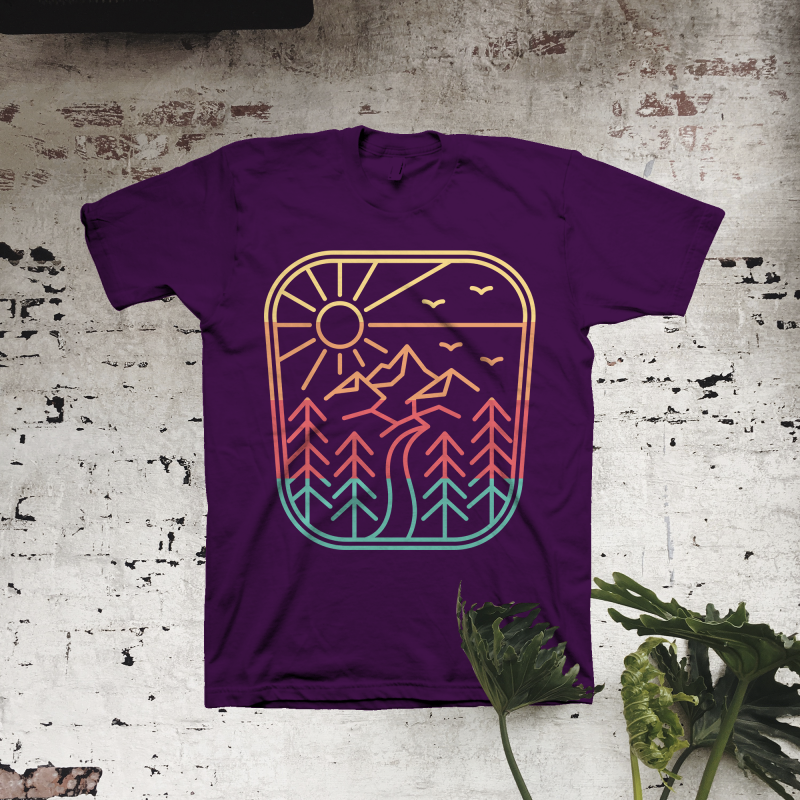 Adventure Street t shirt designs for printify