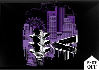 City Sky design for t shirt