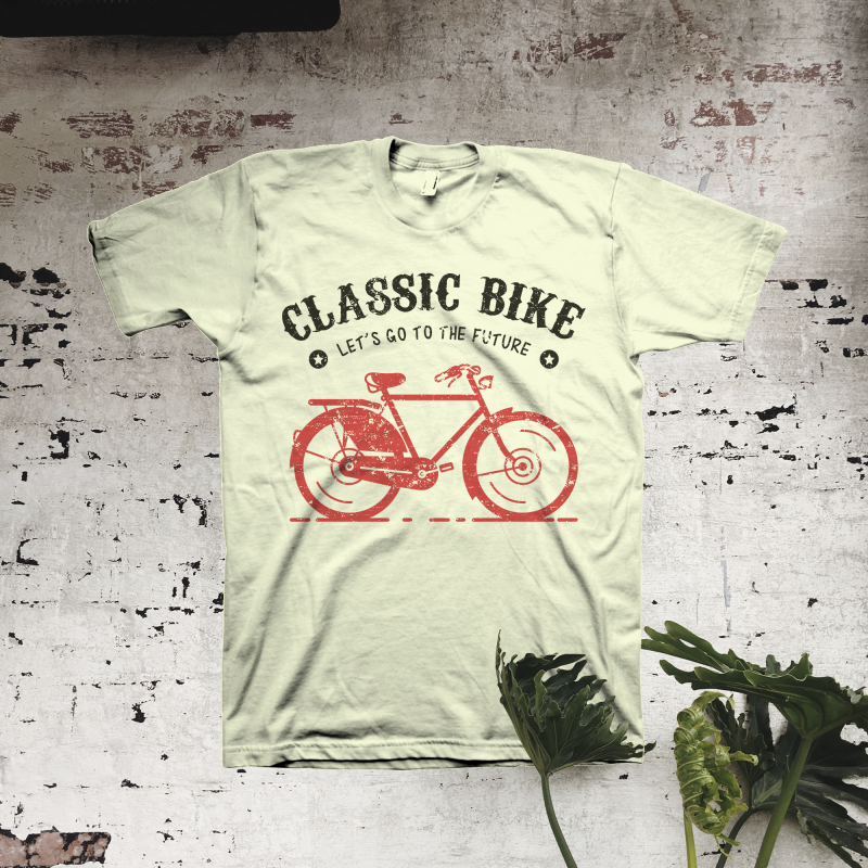 Classic Bike t shirt designs for printful