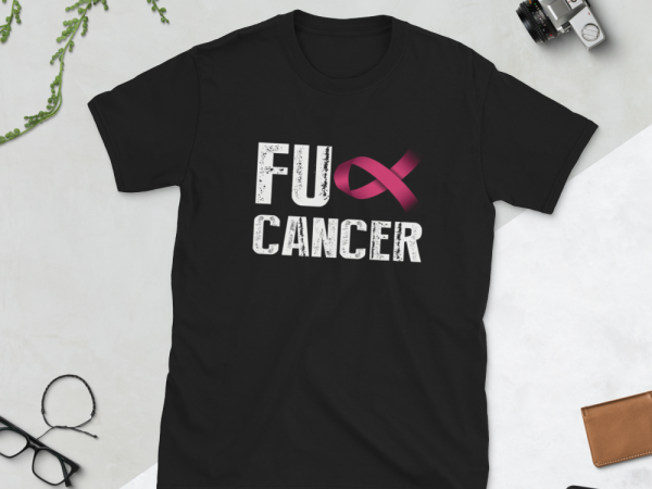 Fuck cancer t-shirt design png