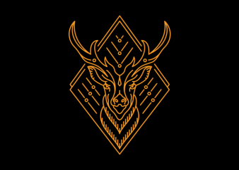 King of Deer vector t-shirt design