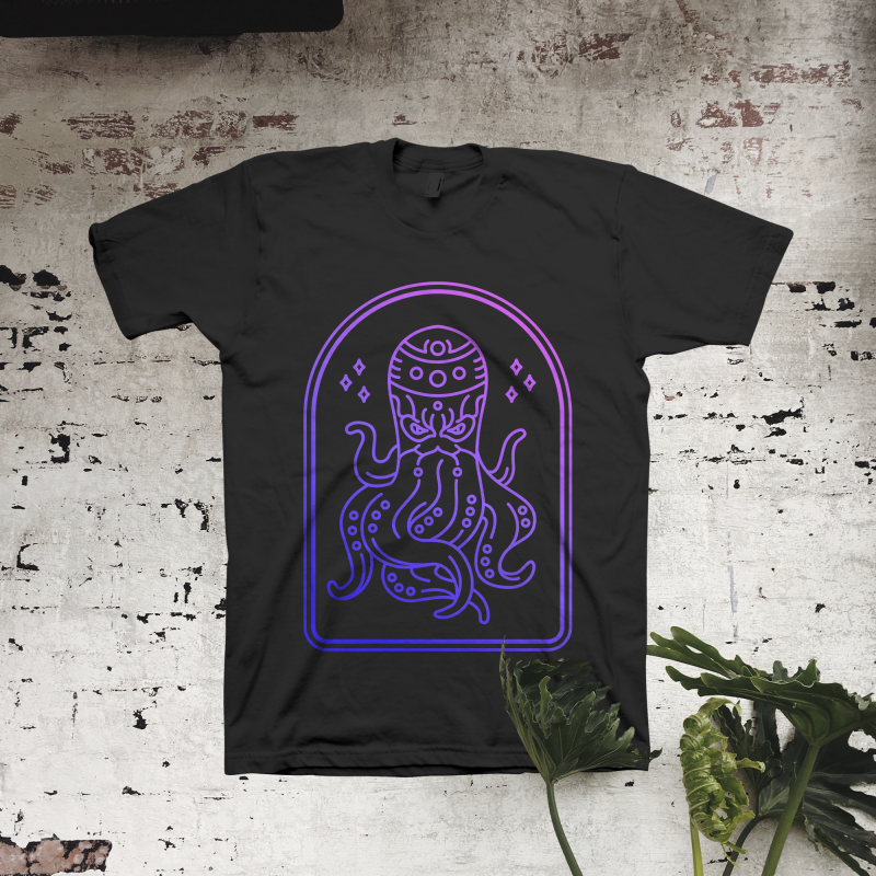 Ninja Octopus t shirt designs for teespring