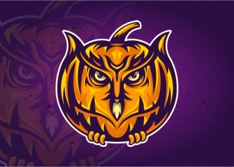 Owl Pumpkin vector t-shirt design for commercial use