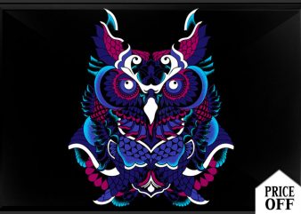 Polynesian Owl tshirt design for sale