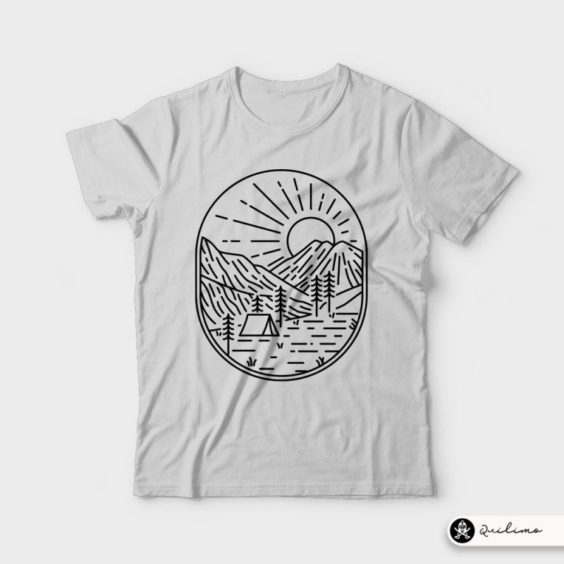 Great Sunrise t shirt designs for merch teespring and printful