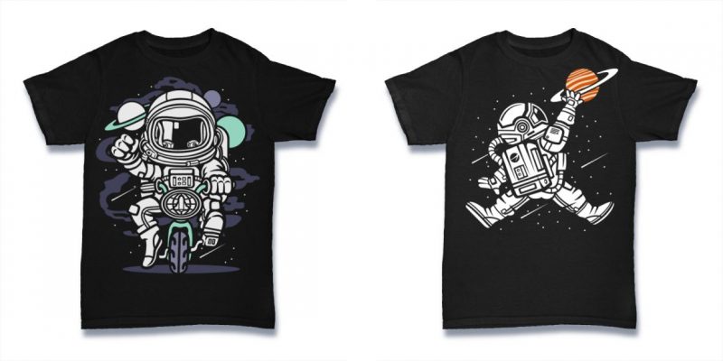 Cartoon vector t shirt designs