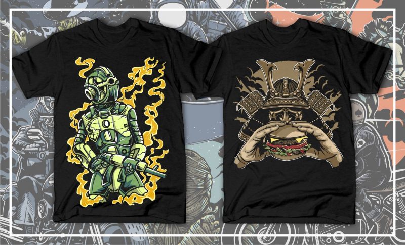 t-shirt vector 100 Tshirt Designs Big Bundle