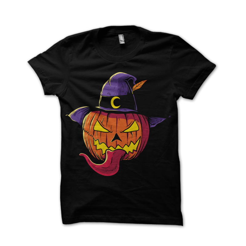Pumpkin Head Halloween t shirt designs for sale
