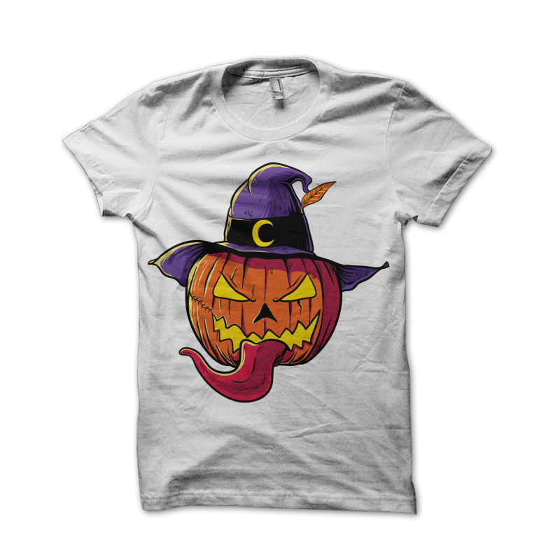 Pumpkin Head Halloween t shirt designs for sale