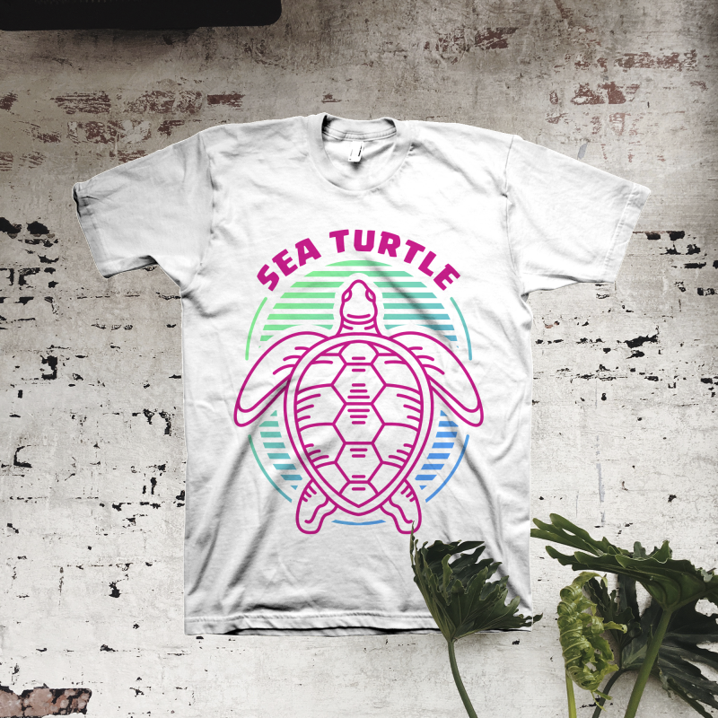 Sea Turtle tshirt designs for merch by amazon