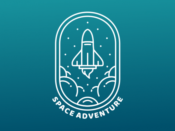 Space adventure t shirt design to buy