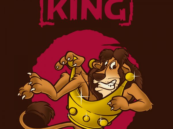 The king t-shirt design png