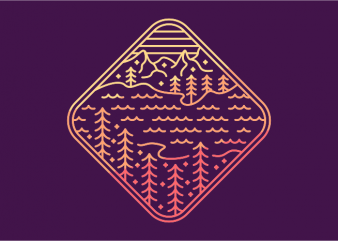 The Lost Lake t shirt design png