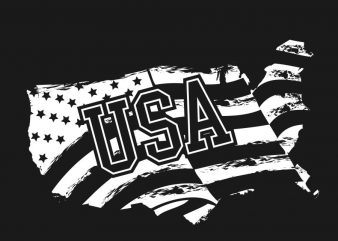 American (USA) flag design t-shirt