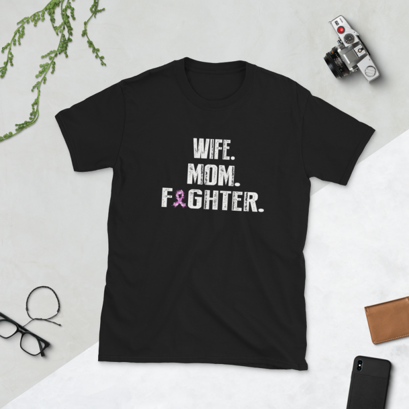 Wife Mom Fighter tshirt designs for merch by amazon