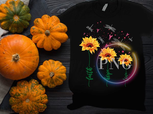 breast cancer awareness sunflower dragon fly – Faith hope love t shirt breast cancer awareness sunflower dragon fly – Faith hope love t shirt