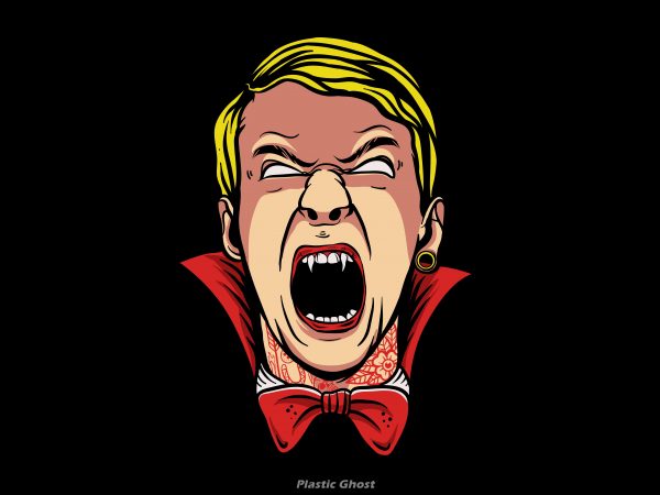 Bad dracula t shirt design for sale