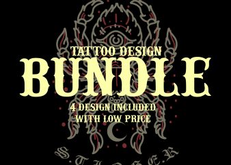 tattoo design bundle by pacoceng tshirt design