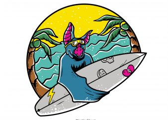 Bat surfing vector t shirt design artwork